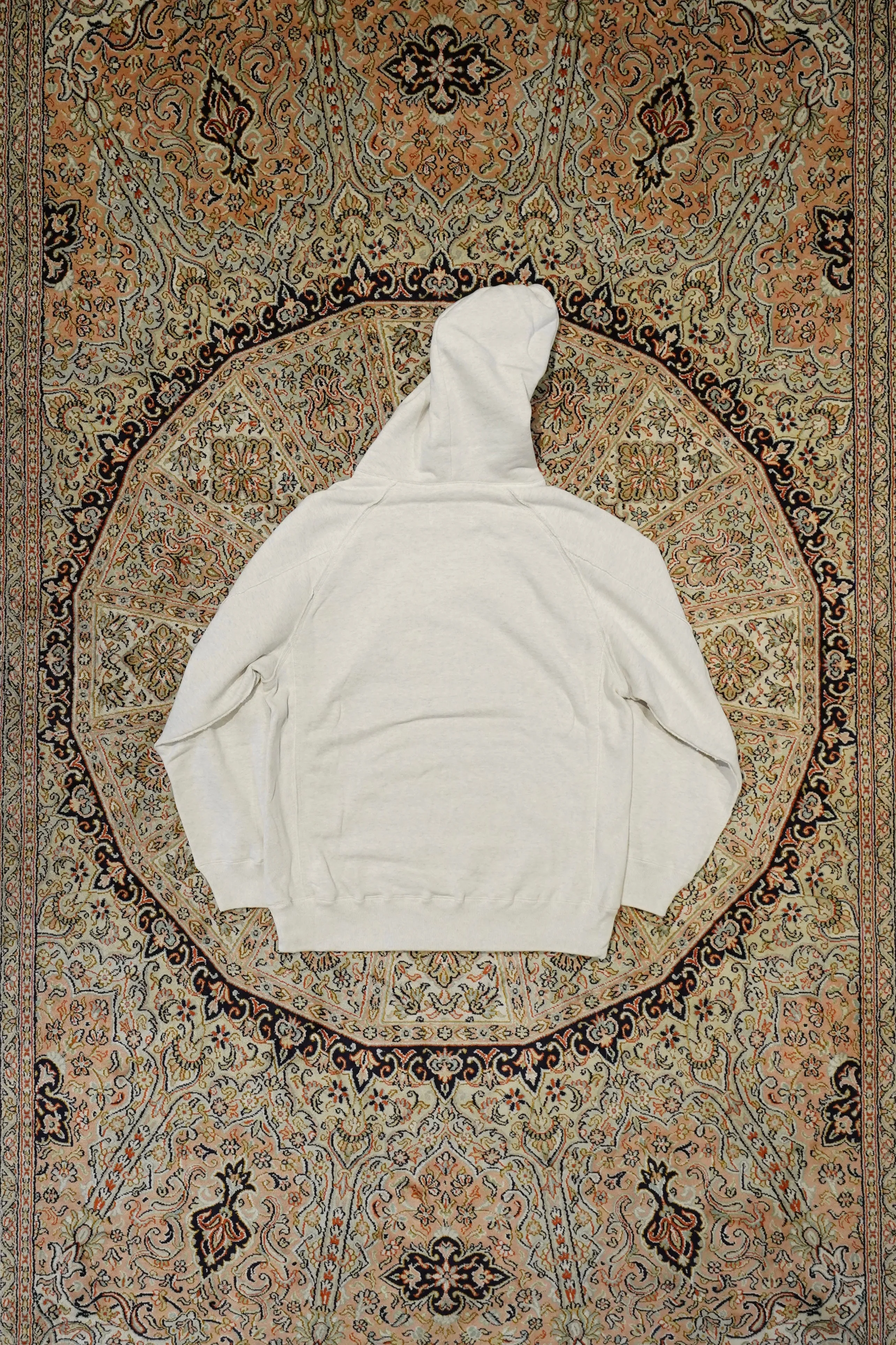 SUGARHILL RAW EDGE HOODIE (HEATHER WHITE)