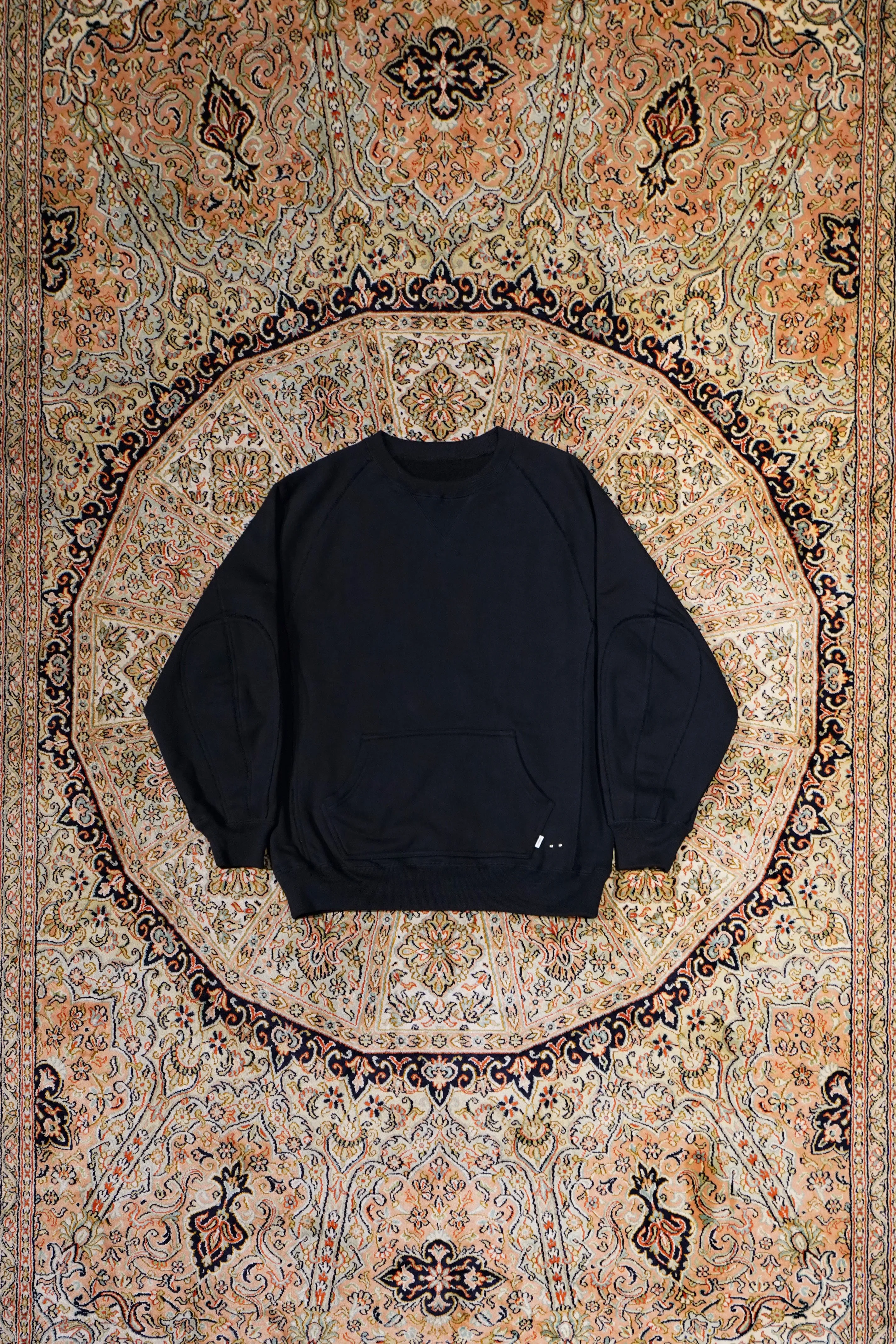 SUGARHILL RAW EDGE SWEAT SHIRT(BLACK)
