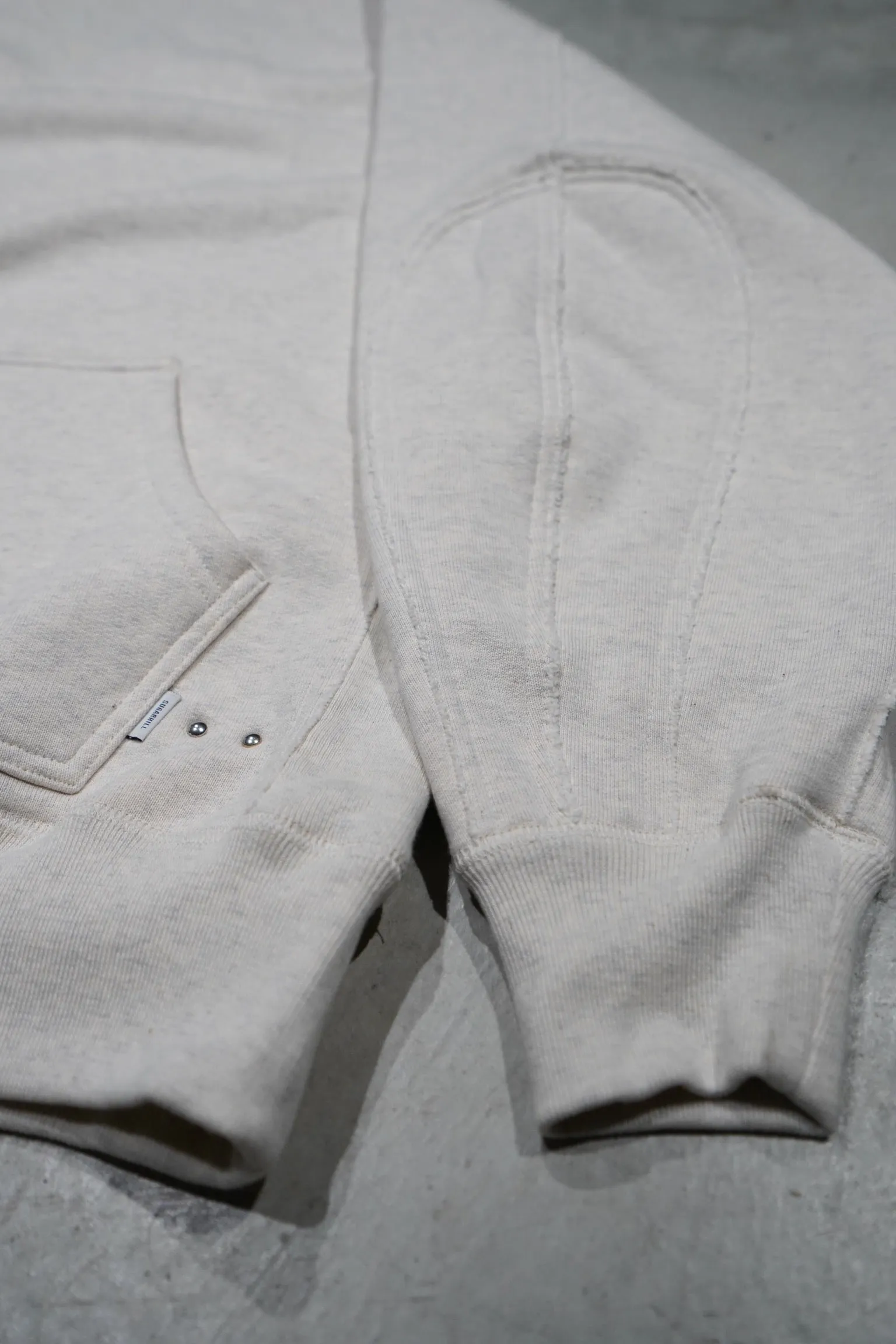 SUGARHILL RAW EDGE SWEAT SHIRT(WHITE)