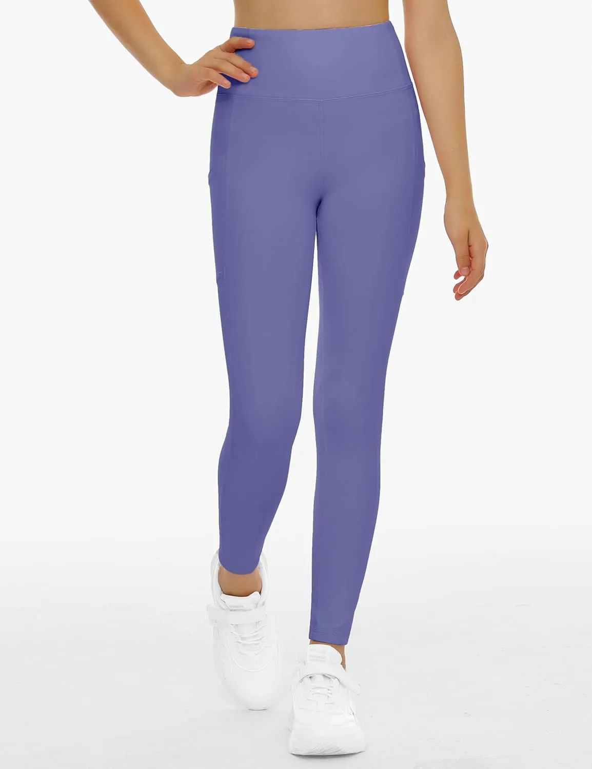 THE GYM PEOPLE Girls Workout Leggings Kids High Waist Stretch Athletic Dance Yoga Pants with Pockets