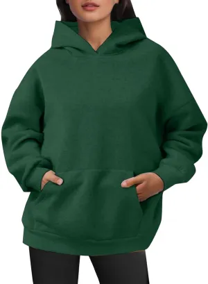 Women's Hoodies Pullover Sweatshirt Oversized Long Sleeve Comfy Fleece Casual Basic Sweatshirts 2024 Fall Outfits