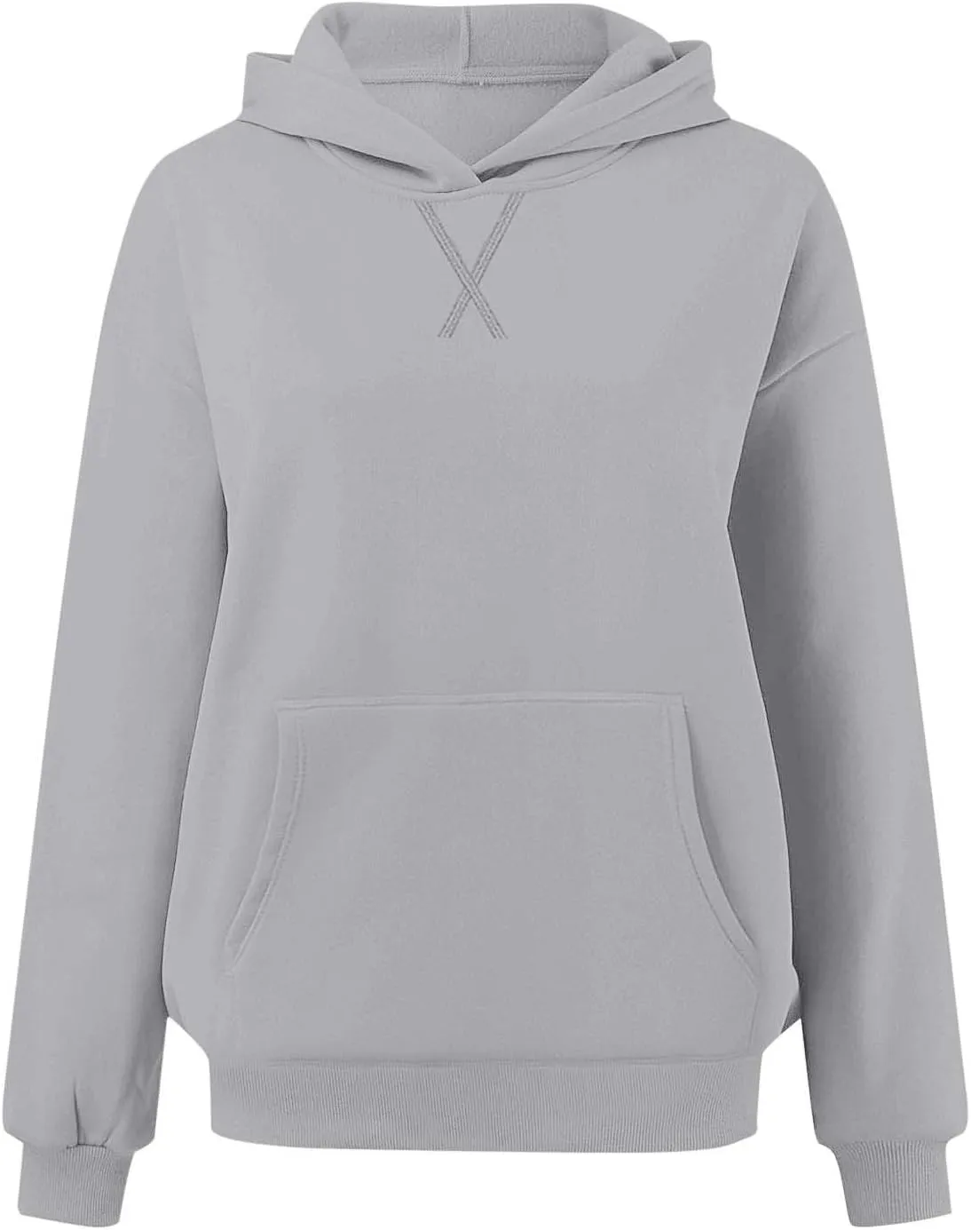 Womens Oversized Hoodies Trendy Preppy Sweatshirts Casual Pocket Drop Shoulder Pullover Sweater Fall Outfits