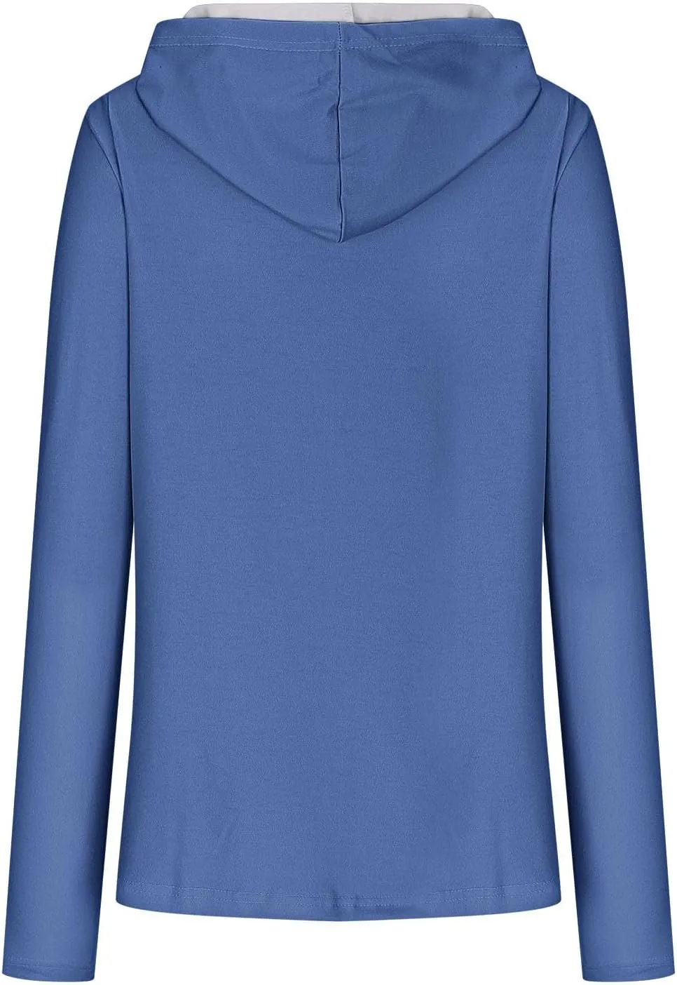 Womens Pullover Hoody Tops with Thumb Holes Plus Size Long Sleeve Fall Spring Shirts No Feece Not Sweatshirt Tops