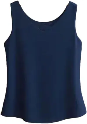 Women's Sleeveless Tank Top Summer Chiffon Shirt Loose Lightweight Blouse Vest