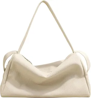 Women's Soft Leather Crossbody Bag Designer Ladies Hobo Purse Chic Tote Bag Clutch Handbag Big Solid Color Purse