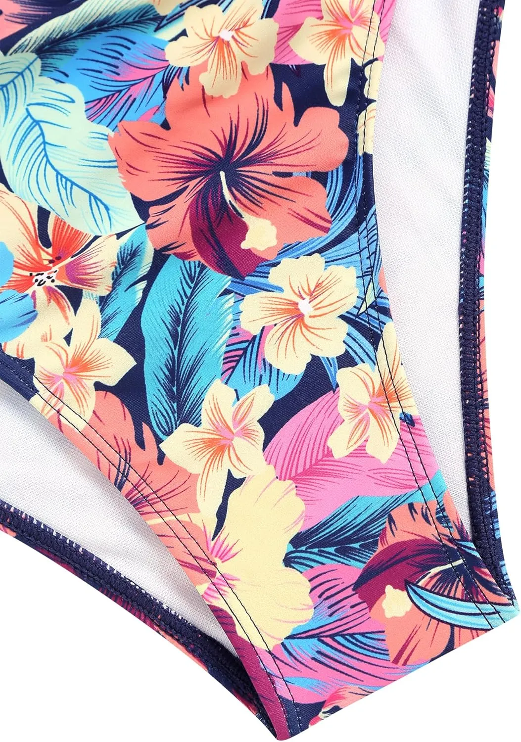 ZAFUL Women High Waisted Bikini Sets Two Piece Swimsuit Push Up Twist Front Ruched Bathing Suit