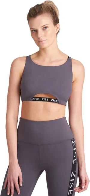 Zise Women's Mimi Cross Back Crop Top
